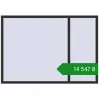 Ціноутворення Вікна 2000x1400 мм REHAU Euro 70 ANTHRACITE_GREY_GLATT з двох сторін. Ціна: ₴14,546.63