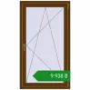 Ціноутворення Вікна 800x1400 мм REHAU Euro 70 WALNUT з двох сторін. Ціна: ₴9,938.40