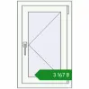 Ціноутворення Вікна 500x800 мм REHAU Euro 60 Білий (RAL 9016) з двох сторін. Ціна: ₴3,167.06