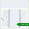 Ціноутворення Tilt-and-Turn 1800x1800 mm REHAU Euro 60 RAL 9016 Traffic white two-sided. Ціна: ₴14,820.22
