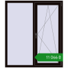 Ціноутворення Вікна 1300x1500 мм REHAU Euro 60 BLACK_BROWN з двох сторін. Ціна: ₴11,066.49