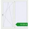 Ціноутворення Вікна 1535x1660 мм REHAU Euro 70 Білий (RAL 9016) з двох сторін. Ціна: ₴15,019.92