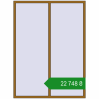 Ціноутворення Вікна 1700x2300 мм REHAU Brillant-Design LIGHT_OAK з двох сторін. Ціна: ₴22,748.24