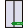 Ціноутворення Вікна 820x1250 мм REHAU Euro 60 BLACK_BROWN з двох сторін. Ціна: ₴4,910.36