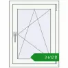 Ціноутворення Вікна 600x800 мм REHAU Euro 60 Білий (RAL 9016) з двох сторін. Ціна: ₴3,612.28