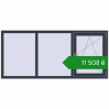 Ціноутворення Вікна 2000x900 мм REHAU Euro 60 ANTHRACITE_GREY_STRUKTURAL з двох сторін. Ціна: ₴11,507.50