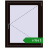 Ціноутворення Вікна 800x1000 мм REHAU Euro 60 BLACK_BROWN з двох сторін. Ціна: ₴6,566.41