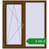 Ціноутворення Вікна 1100x1200 мм REHAU Euro 60 WALNUT з двох сторін. Ціна: ₴8,585.85