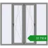 Ціноутворення Вікна 2000x1800 мм Altest Pony 375 RAL 9007 Grey aluminium з двох сторін. Ціна: ₴32,718.14