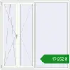 Ціноутворення Вікна 2000x2000 мм REHAU Euro 60 WALNUT ззовні. Ціна: ₴19,251.99