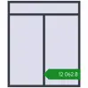 Ціноутворення Вікна 1600x1900 мм REHAU Euro 60 ANTHRACITE_GREY_STRUKTURAL з двох сторін. Ціна: ₴12,062.44