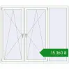Ціноутворення Вікна 2000x1680 мм REHAU Euro 60 Білий (RAL 9016) з двох сторін. Ціна: ₴15,360.22