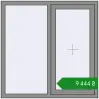 Ціноутворення Вікна 1200x1200 мм Altest Pony 375 RAL 9007 Grey aluminium з двох сторін. Ціна: ₴9,443.50