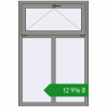 Ціноутворення Tilt-and-Turn 1000x1500 mm Altest Pony 375 RAL 9007 Grey aluminium two-sided. Ціна: ₴12,915.56