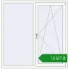 Ціноутворення Вікна 1450x1500 мм REHAU Euro 70 Білий (RAL 9016) з двох сторін. Ціна: ₴13,517.00