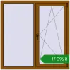 Ціноутворення Вікна 1300x1300 мм REHAU SYNEGO MD GOLDEN OAK з двох сторін. Ціна: ₴17,095.84