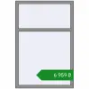 Ціноутворення Вікна 1000x1500 мм Altest Pony 375 RAL 9007 Grey aluminium з двох сторін. Ціна: ₴6,958.82