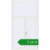 Ціноутворення Tilt-and-Turn 1200x2200 mm REHAU Euro 70 RAL 9016 Traffic white two-sided. Ціна: ₴11,241.02