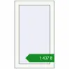 Ціноутворення Вікна 470x800 мм REHAU Euro 60 Білий (RAL 9016) з двох сторін. Ціна: ₴1,437.41