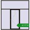 Ціноутворення Вікна 2500x2600 мм REHAU Brillant-Design BLACK_BROWN з двох сторін. Ціна: ₴42,976.78