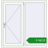Ціноутворення Вікна 1100x1150 мм REHAU Euro 60 Білий (RAL 9016) з двох сторін. Ціна: ₴5,942.02