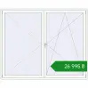 Ціноутворення Вікна 2270x1850 мм REHAU Euro 70 Білий (RAL 9016) з двох сторін. Ціна: ₴26,995.30