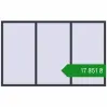 Ціноутворення Вікна 2400x1500 мм REHAU Euro 70 ANTHRACITE_GREY_STRUKTURAL з двох сторін. Ціна: ₴17,851.07