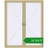 Ціноутворення Вікна 1800x2200 мм Altest Pony 375 RAL 1000 Green beige з двох сторін. Ціна: ₴34,363.80