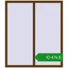 Ціноутворення Вікна 1300x1500 мм REHAU Euro 70 WALNUT з двох сторін. Ціна: ₴10,475.70
