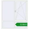 Ціноутворення Вікна 1800x2000 мм REHAU Euro 70 Білий (RAL 9016) з двох сторін. Ціна: ₴22,585.64