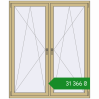 Ціноутворення Вікна 1500x1800 мм Altest Pony 375 RAL 1000 Green beige з двох сторін. Ціна: ₴31,365.87
