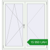 Ціноутворення Вікна 1400x1500 мм REHAU SYNEGO MD Білий (RAL 9016) з двох сторін. Ціна: 15 949.79 UAH