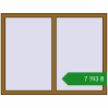 Ціноутворення Вікна 1300x1000 мм REHAU Euro 70 LIGHT_OAK з двох сторін. Ціна: ₴7,193.09