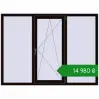 Ціноутворення Tilt-and-Turn 1900x1400 mm REHAU Euro 60 BLACK_BROWN two-sided. Ціна: ₴14,980.39