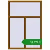 Ціноутворення Вікна 1115x1600 мм REHAU Brillant-Design GOLDEN OAK з двох сторін. Ціна: ₴13,796.57
