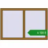 Ціноутворення Вікна 1200x800 мм REHAU Euro 70 LIGHT_OAK з двох сторін. Ціна: ₴6,187.91