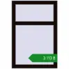 Ціноутворення Вікна 620x920 мм REHAU Euro 60 BLACK_BROWN з двох сторін. Ціна: ₴3,112.75