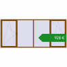 Ціноутворення Вікна 4200x1800 мм REHAU Euro 60. Ціна: €928.35