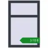 Ціноутворення Вікна 620x920 мм REHAU Euro 60 ANTHRACITE_GREY_STRUKTURAL з двох сторін. Ціна: ₴3,112.75