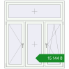 Ціноутворення Вікна 1500x1700 мм REHAU Euro 60 Білий (RAL 9016) з двох сторін. Ціна: ₴15,144.27