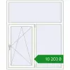 Ціноутворення Tilt-and-Turn 1400x1700 mm REHAU Euro 70 RAL 9016 Traffic white two-sided. Ціна: ₴10,202.71