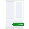 Ціноутворення Вікна 1000x1500 мм Altest Pony 375 RAL 9016 Traffic white з двох сторін. Ціна: ₴9,269.35