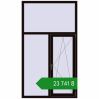 Ціноутворення Вікна 1200x2100 мм REHAU SYNEGO MD BLACK_BROWN з двох сторін. Ціна: ₴23,740.93