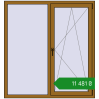Ціноутворення Tilt-and-Turn 1400x1500 mm REHAU Euro 60 LIGHT_OAK two-sided. Ціна: ₴11,480.81