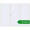 Ціноутворення Вікна 2700x2100 мм REHAU Brillant-Design Білий (RAL 9016) з двох сторін. Ціна: ₴30,859.68