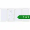 Ціноутворення Вікна 3300x1470 мм REHAU Euro 60 Білий (RAL 9016) з двох сторін. Ціна: ₴15,818.46