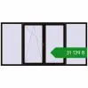 Ціноутворення Вікна 3000x1500 мм REHAU Euro 70 BLACK_BROWN з двох сторін. Ціна: ₴31,139.12