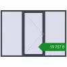 Ціноутворення Вікна 2400x1700 мм REHAU Euro 60 ANTHRACITE_GREY_STRUKTURAL з двох сторін. Ціна: ₴19,756.76