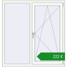 Ціноутворення Вікна 1300x1360 мм REHAU Brillant-Design. Ціна: €221.53