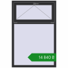 Ціноутворення Вікна 1000x1500 мм REHAU Brillant-Design ANTHRACITE_GREY_GLATT з двох сторін. Ціна: ₴14,840.12